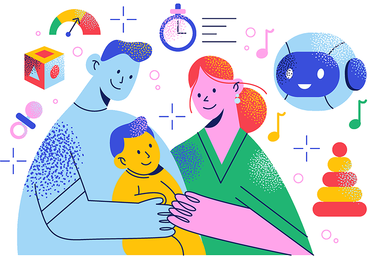 Family and AI illustration