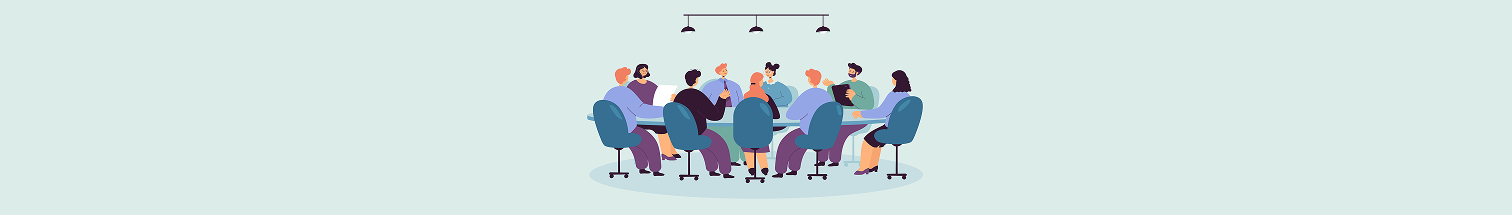 People meeting around a table